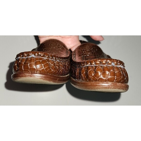 SAS TRIPAD Comfort Foot Bed Loafer Women Shoe 10.5 Slim Brown Simplify Croc - Picture 4 of 7